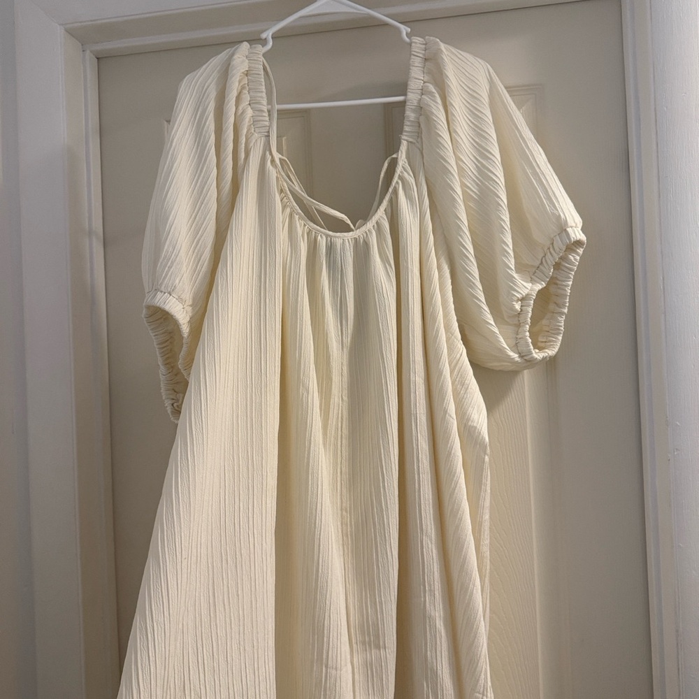 Boohoo Cream Mini Dress